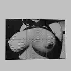 WALL ART - a woman on the gallows stays on a sofa