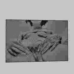 WALL ART - woman with big tits is tied up and fucked
