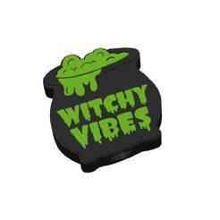 Witchy Vibes Straw Topper 2 sizes 3MF FIle included