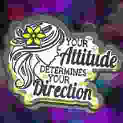 Your Attitude Determines Your Direction Freshie Mold