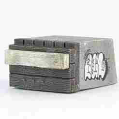 [ZM H0 scale] Concrete buffer stop - (resin)