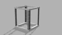 Mini Rack - Patchpanel with nameing "shield"