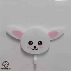 Hareketli Kulaklı Sevimli Tavşan Anahtarlık Duvar Kancası 🐰🔑