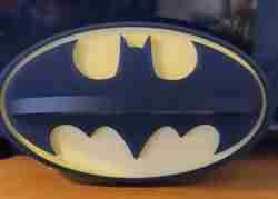 4 parçalı Batman Logo rafı