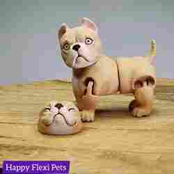 Happy Flexi Pets'ten mafsallı American Bully köpek oyuncağı