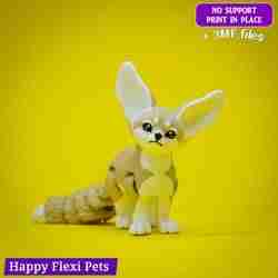Fennec tilki gerçekçi eklemli esnek oyuncak