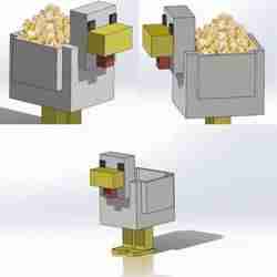 Palomera Popcorn Chicken Minecraft