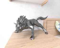 Wolf Link Twilight Lowpoly Düşük Poli