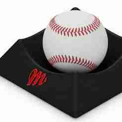 Base for Baseball - Diablos Rojos "M" (Red Devils "M")