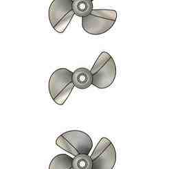 boat propeller 20/22 mm 2/3/4 blade 2mm hole