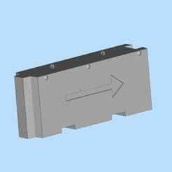 Cement enclosure module with arrow mark road enclosure module safety barrier 10 miniature scene models