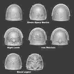 Chaos Space Marine Legions shoulder pads pack (cosplay)