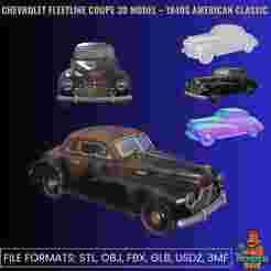 Chevrolet Fleetline Coupe 3D Model – 1940s American Classic