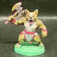 Corgwyn Barbarian – Ragefang the Wild (32mm Heroic Mini)