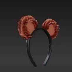 Cute Bear Ears Headband 3D Print | Cozy Animal Accessory for Cosplay & Fun