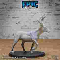 Deer Walking ‧ DnD Miniature ‧ Tabletop Miniatures ‧ Gaming Monster ‧ 3D Model ‧ RPG ‧ DnDminis ‧ STL FILE