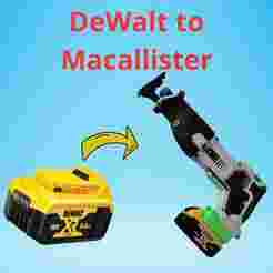 DeWalt to Macallister battery adapter