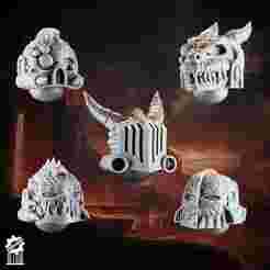 Emberforge helmets set 1 - Fire lizards [Supported] : Zen Cart!, The Art of E-commerce