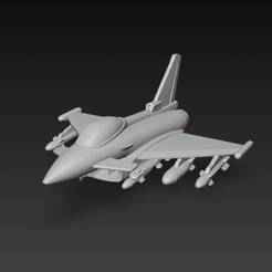 Eurofighter Typhoon – Modelo 3D de Avión de Combate para Impresión 3D