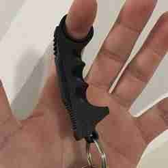 Fidget Karambit Keychain