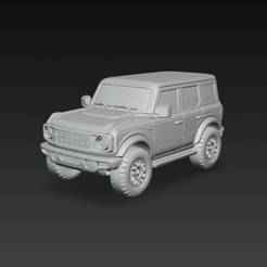Ford Bronco – Modelo 3D de SUV Clásico Todo Terreno para Impresión 3D