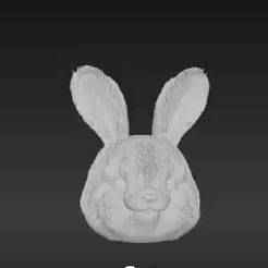 Friendly Bunny Character Model - Plush-Look Desktop Ornament for Kids & Holidays