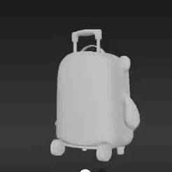 Gentle Forest Friend Luggage Model – Easy Print Kids Room Accent