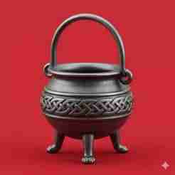 Giant cauldron diorama - Halloween, spooky, scary, horror, creepy, haunted, October 31, trick or treat, pumpkin, jack o’ lantern, jackolantern, ghost, skeleton, skull, zombie, witch, vampire, monster, mummy, Frankenstein, Grim Reaper, scarecrow, pumpkin l