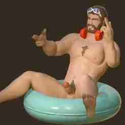 Graves Pool Party (erection)- NSFW