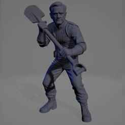 Hank Maclean - Fallout Series - Tabletop Zombicide/Fallout/Rpg Miniature