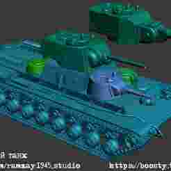 KV-35 Soviet fictional superheavy tank 1:100