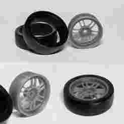LDRC Drift Car RPF1 style wheels
