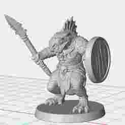 Lizardfolk Champion — DND Enemy