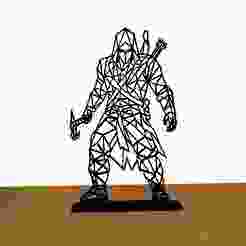 Low Poly Statue - Assasin's Creed (Connor Kenway)