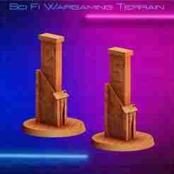 Objective Marker (Sci Fi Wargame Terrain Preview)