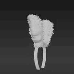 Playful White Bunny Ears STL File | Charming Animal Headband for Parties & Fun