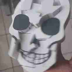 PRINT IN PLACE WOBBLY PIXEL ,FIDGET TOYS SKULL HALLOWEEN
