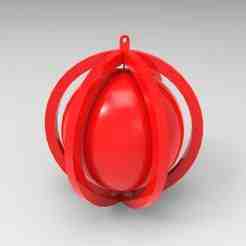 Rolling Ball Orb Keychain – 3D Printable Interactive Fidget Charm