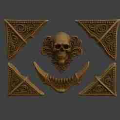☠️ Skeleton Book Cover Decorations and Corners