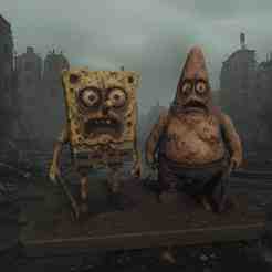 Spongebob & Patrick - The Immortal Sting - Detailed Horror Figure