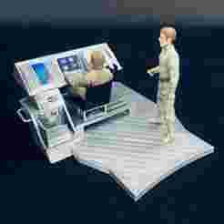 Star Trek Enterprice NX-01 Bridge for 3.75 in (1:18) Figure Diorama