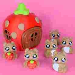 Strawberry House and Hamster Flexi Fidget