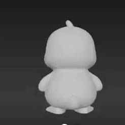 Sweet Stylized Fowl Statue - Easy Print Home Accent for Kids