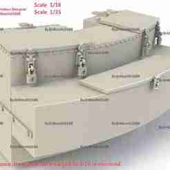 Tiger Tank Turret extension box-B.(STL-16-35)