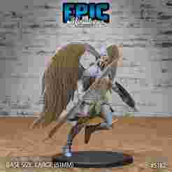Valkyrie Battle Roar ‧ DnD Miniature ‧ Tabletop Miniatures ‧ Gaming Monster ‧ 3D Model ‧ RPG ‧ DnDminis ‧ STL FILE