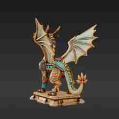 Warrior Aztec Dragon – 3D Printable Ornate Armor Miniature