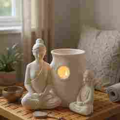 Whispers of Stillness – Meditative Buddha Vase