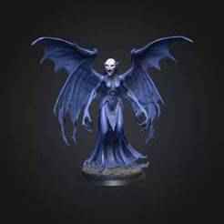 Wraith Shadow Queen | Dark Fantasy Undead Miniature 3D STL Model