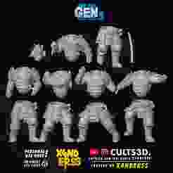 X4NDERSS Gen2.5 Samurai Set 1 - [TAGS: Stylized Modular Miniature Heroic Models Soldiers Soldier Medieval Japan Japanese For Honor Orochi Kensei Samurai Shogun Katana Ronin Warrior]