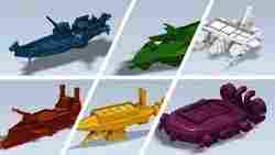 Dune: Imperium board game custom Ships (for Rise of Ix extension) including stand